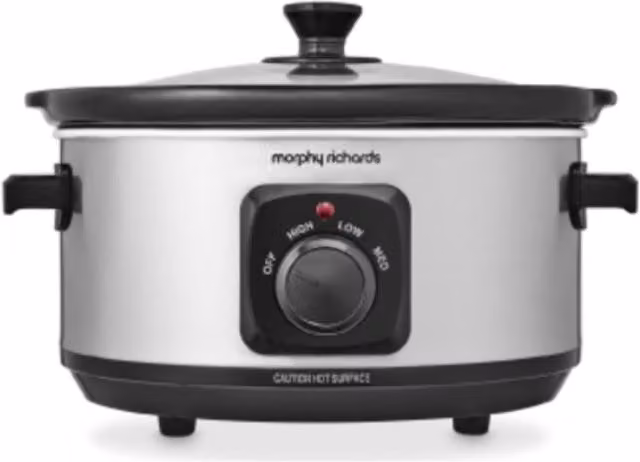 Morphy Richards 3.5L Stainless Steel Slow Cooker in Silver – 1