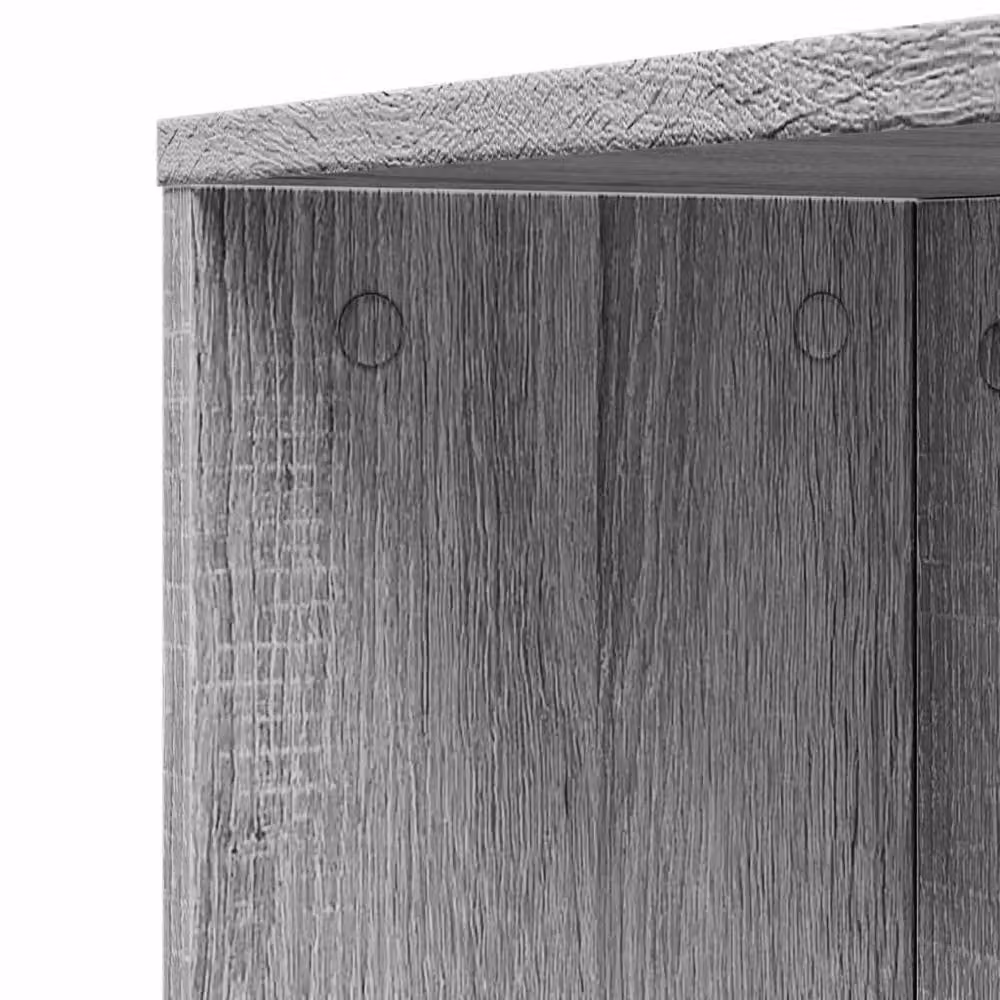 Berkfield Home Narrow Bathroom Cupboard with Wheels in Grey Sonoma, W: 22.0 cm, D: 41.0 cm, H: 135.0 cm – 3