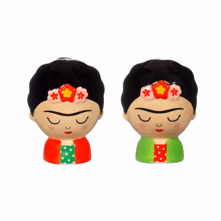 Sass & Belle Frida Floral Ceramic Salt and Pepper Shakers in Multicolour