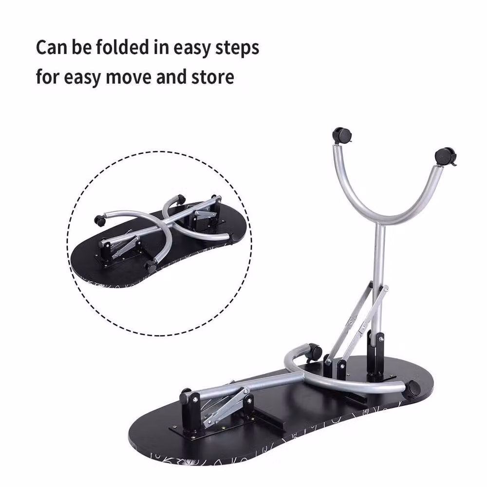 Havendro Portable Black Metal Manicure Table for Professionals with Castors – 3