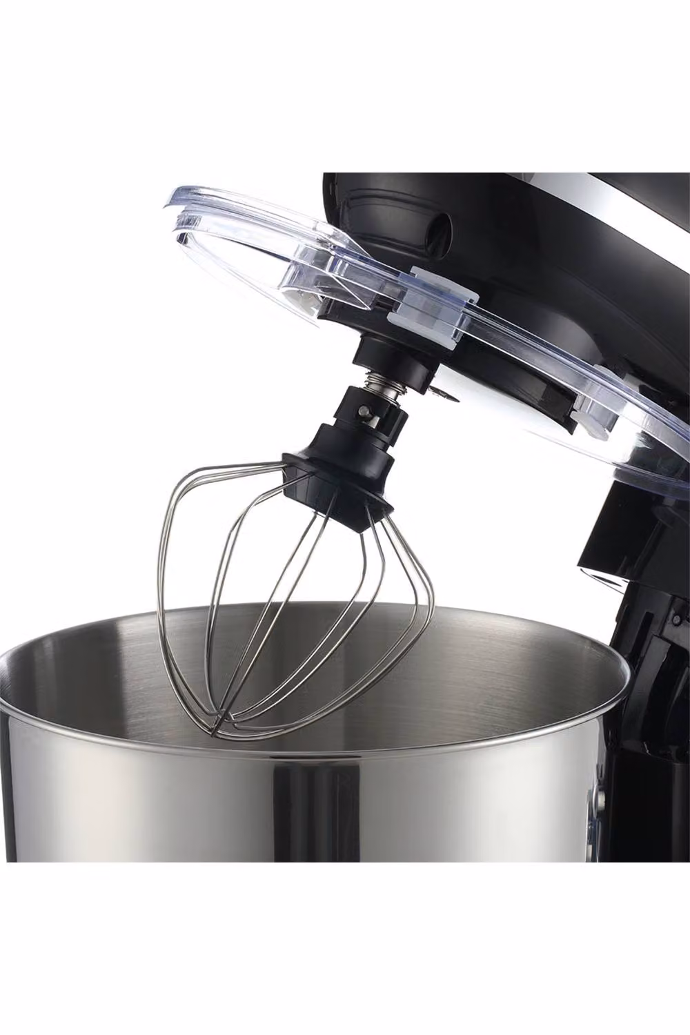 ExtraStar Stand Mixer with Adjustable Speeds and Transparent Splash Guard, Black – 3