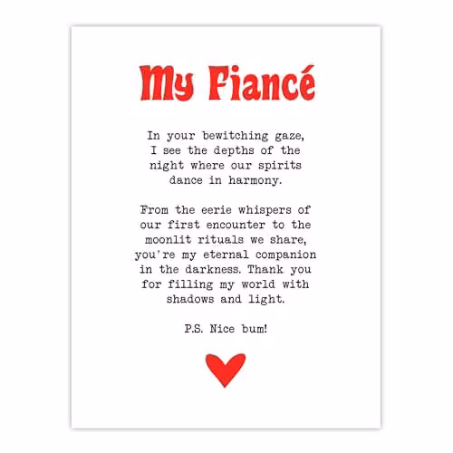 Artery8 Love Poem Goth Romantic Poetry Wall Art Poster Print on White Thick Paper, W: 45.72 cm, H: 60.96 cm – 1