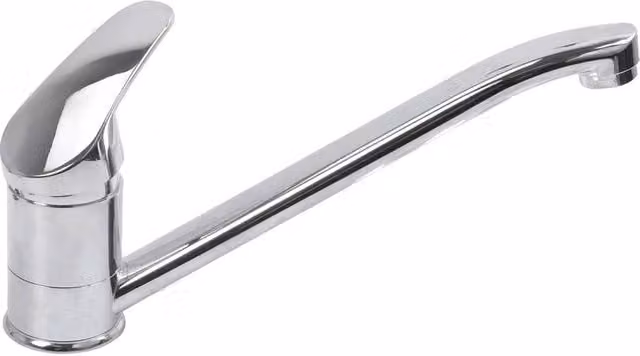 NESTLUNE Chrome Single Lever Kitchen Tap with 360 Degree Swivel Spout in Silver