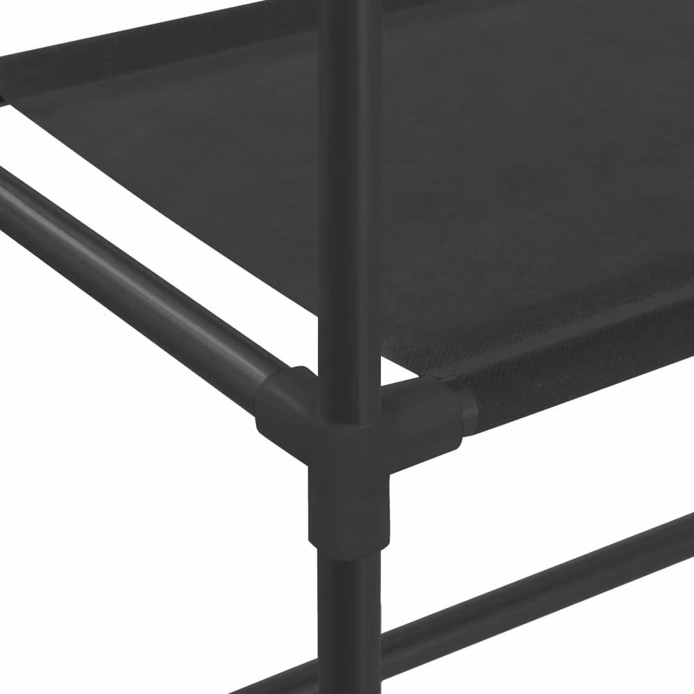 Berkfield Home 3-Tier Metal Storage Rack over Laundry Machine, Black, W/D/H: 69 x 28 x 169 cm – 3