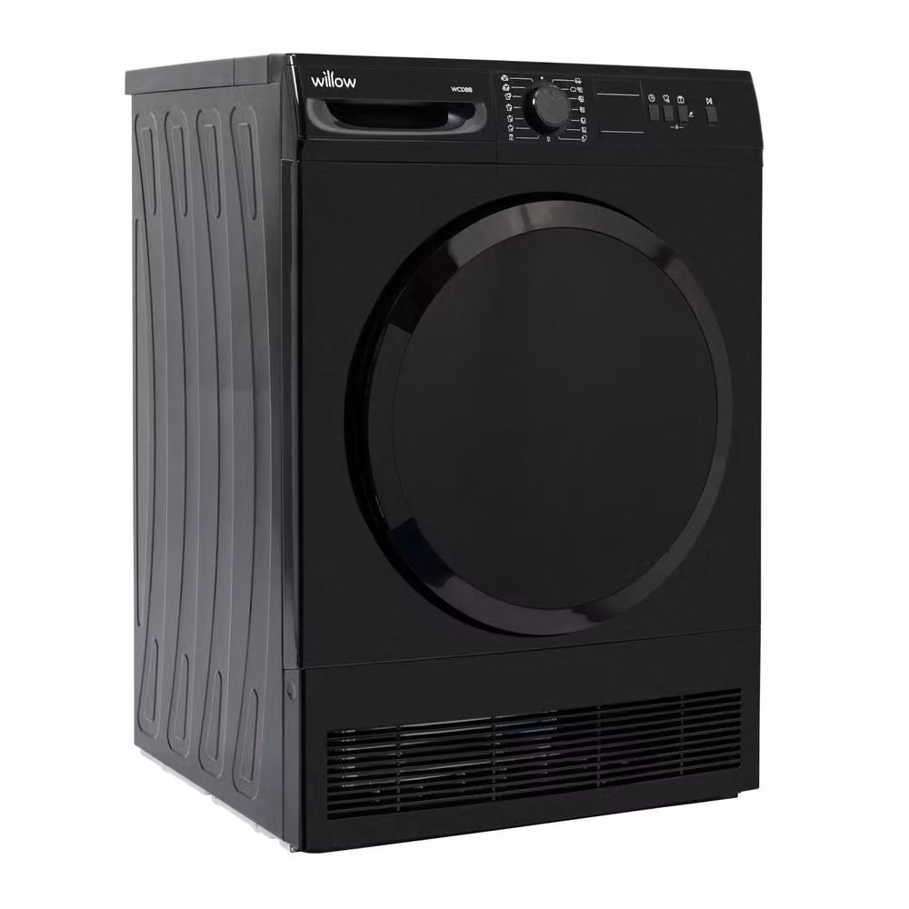 Willow Black 8kg Freestanding Condenser Front Loader Dryer – 9