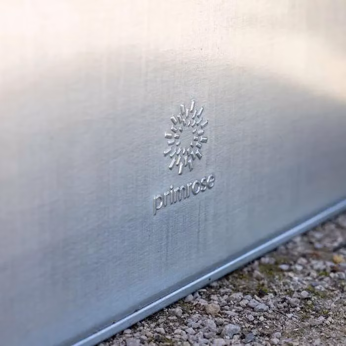 Primrose Galvanised Steel Rectangular Trough Planter, Silver, W: 64 cm, D: 30.48 cm – 6