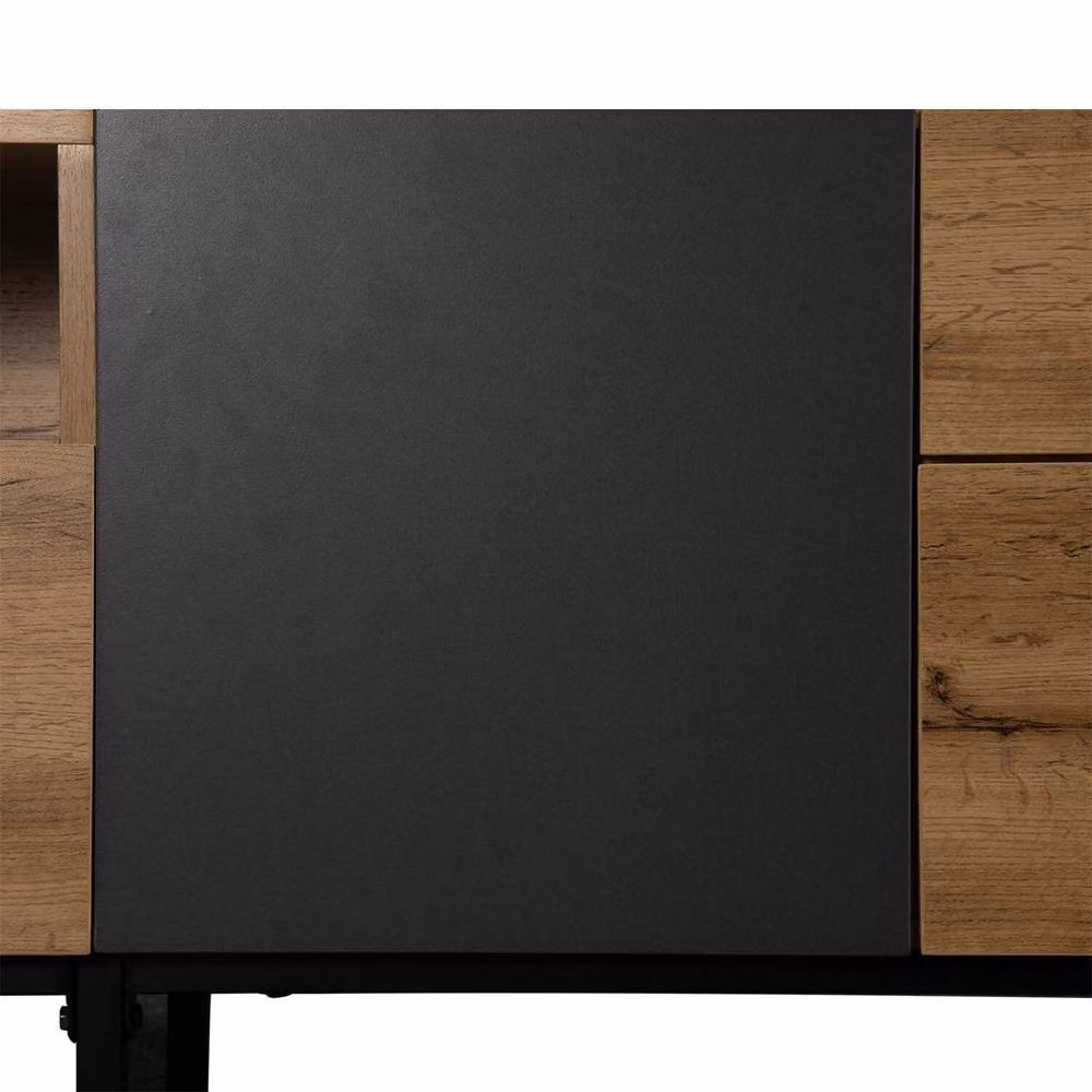 FORGEVIO Minimalist TV Cabinet Stand and Entertainment Storage Unit in Brown, Black or Beige – 4