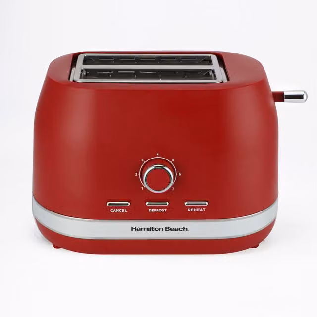 Hamilton Beach 2 Slice Toaster in Red