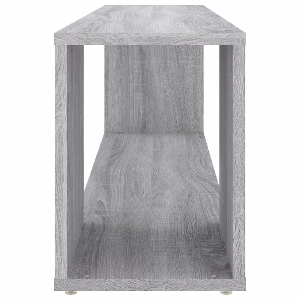 Berkfield Home Modern Grey Sonoma TV Cabinet in Matt Engineered Wood W/D/H: 100 x 24 x 32 cm – 3