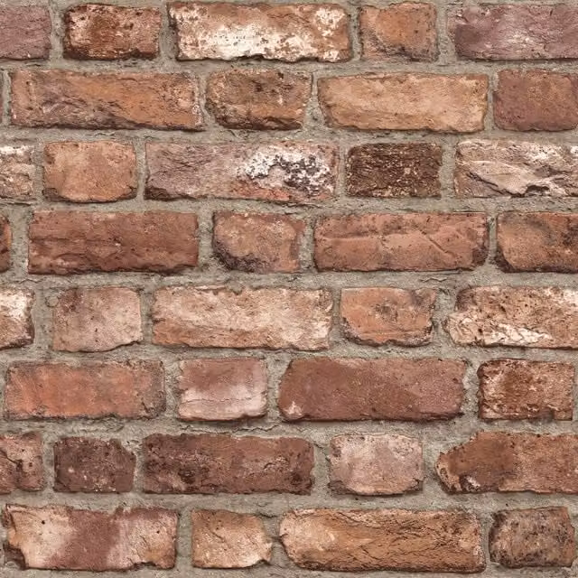 Grandeco Vintage City Textured Vinyl Wallpaper in Terracotta