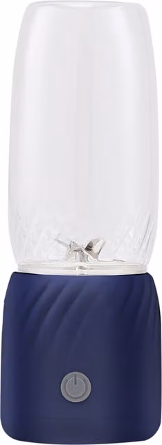 Livingandhome Portable Personal Blender with 6-Leaf Stainless Steel Blade in Blue