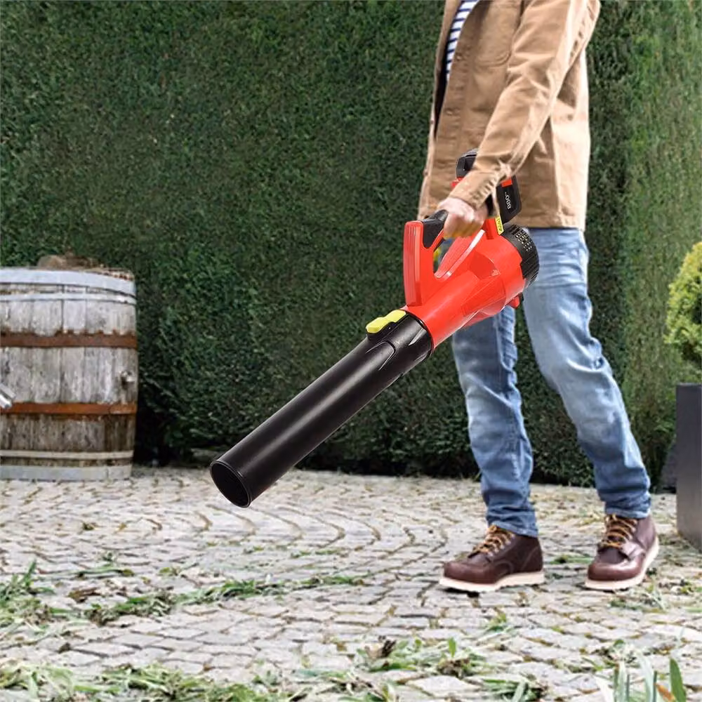 Nordara Lightweight Red Leaf Blower with Rechargeable Battery and Charger, 100g – 5