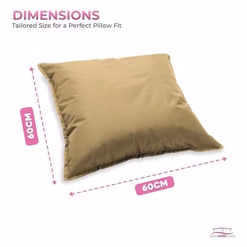 Snug City Waterproof Outdoor Garden Patio Cushion Set, Pack of 4 Square Beige Polyester Covers and Inner Cushions, W/D/H: 60 x 60 x 60 cm – 6