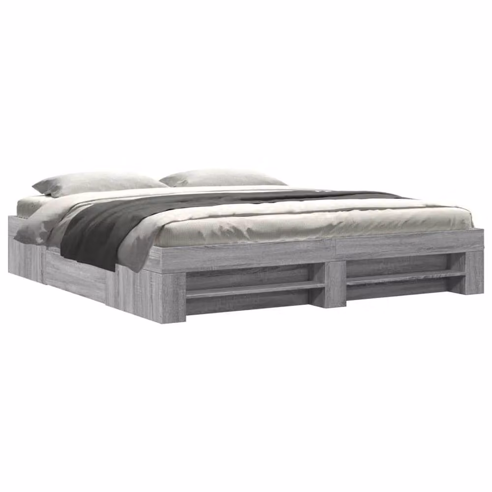 Berkfield Home Sonoma Super King Bed Frame with Drawers, Grey, W/D/H: 180 x 203 x 33 cm – 3