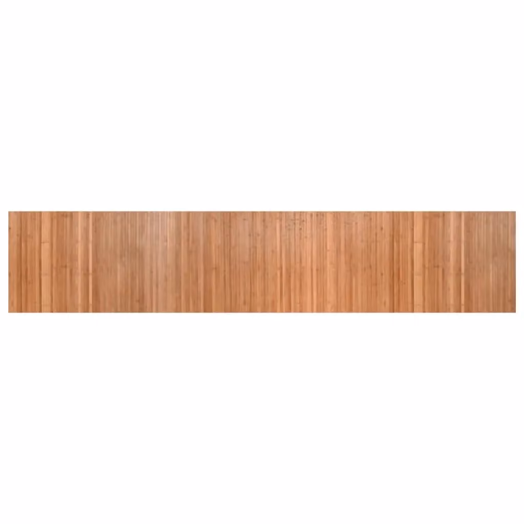 Berkfield Home Rectangular Bamboo Rug in Brown, W: 60 cm, L: 300 cm – 1