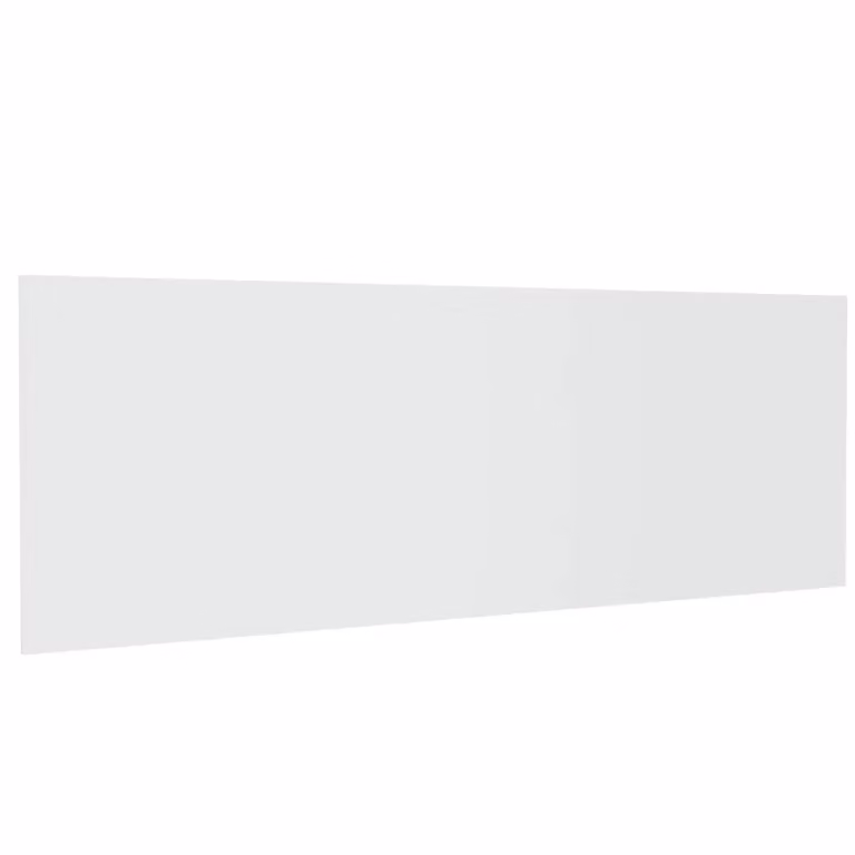 Berkfield Home Classic Wall Mount Headboard in White, Engineered Wood, W: 240 cm, D: 1.5 cm, H: 80 cm