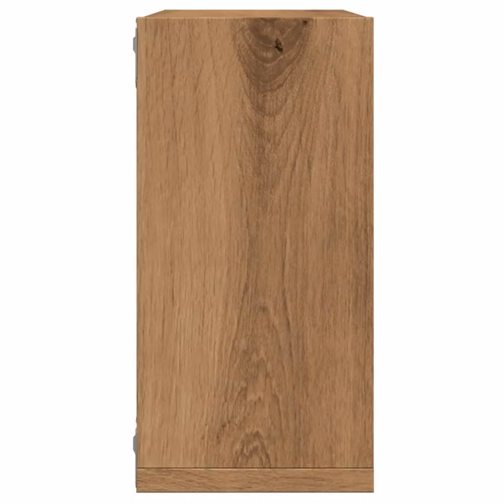 Berkfield Home Artisan Oak Wall Cube Shelves, 4 Piece Brown Engineered Wood, W/D/H: 30 x 15 x 30 cm – 4