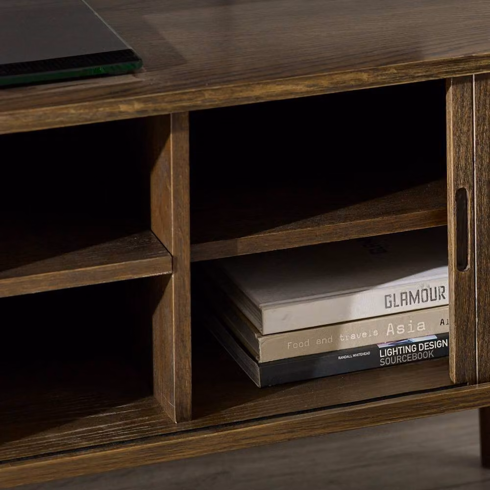 Cheshire Premium Skye Modern Media Unit in Dark Brown Matt Wood – 6