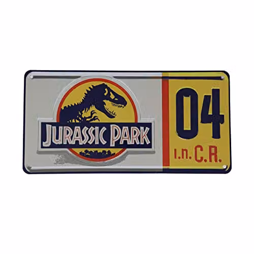 FaNaTtik Jurassic Park Replica Number Plate Multicolour Metal Tin Sign – 4