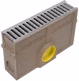 Clark-Drain Grey Plastic Channel Drainage Silt Box, 500mm