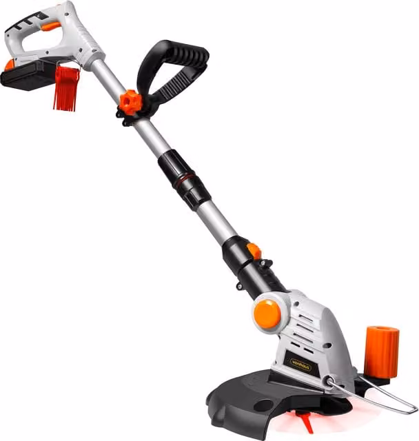 VonHaus 20V Max Cordless Grass Trimmer with Telescopic Handle and Blade in Grey