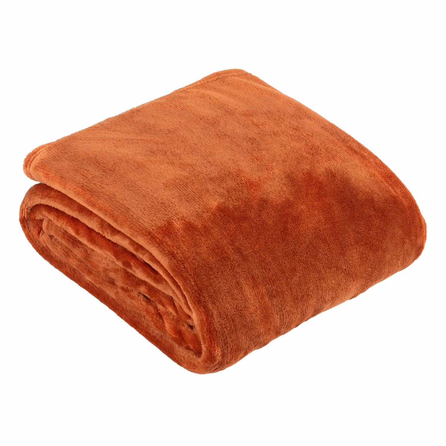 Furn Harrow Fleece Throw in Orange/Rust, W/D/H: 140 x 180 cm – 2