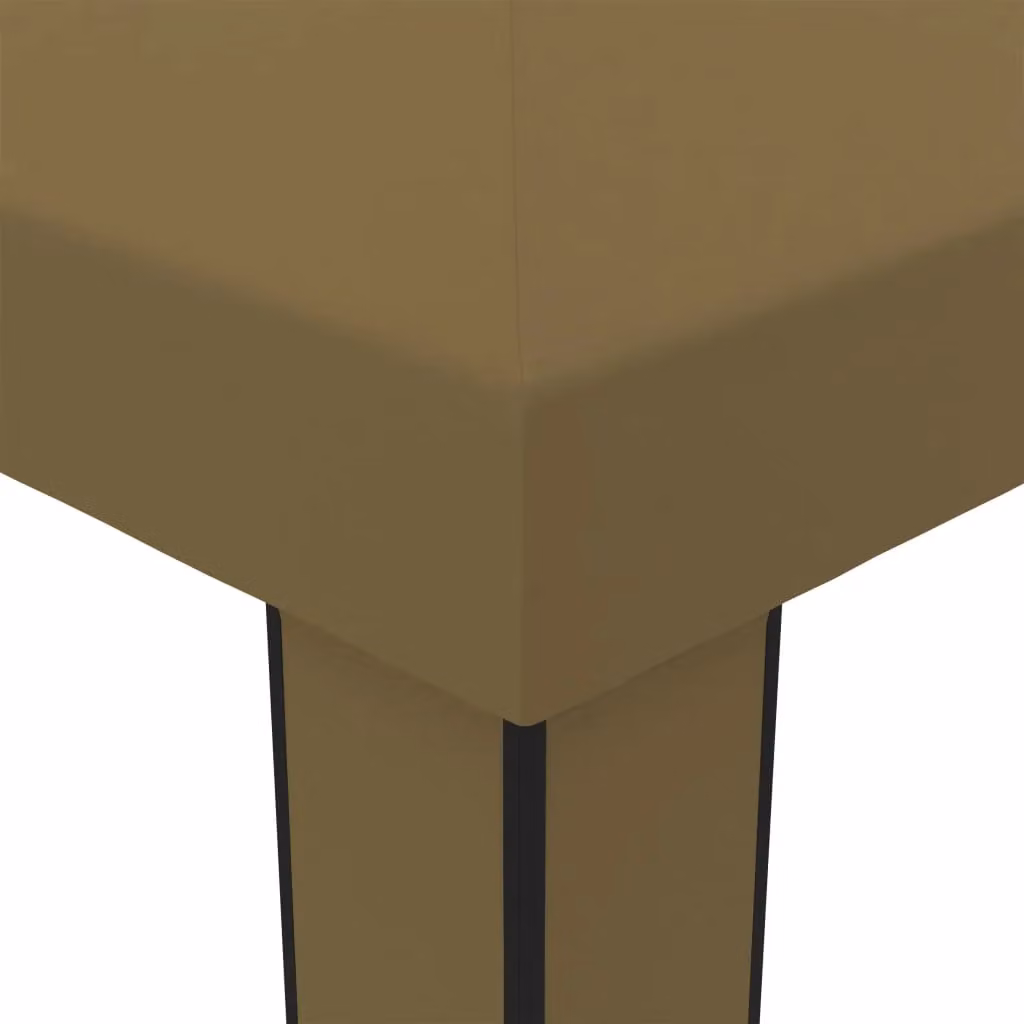 Berkfield Home Double Roof Gazebo in Beige, W: 6 m, D: 3 m – 3