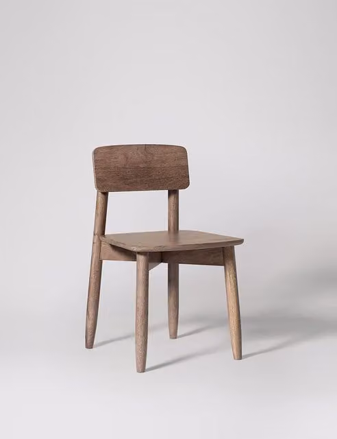 Swoon Southwark Modern Mango Wood Dining Chair in Light Brown
