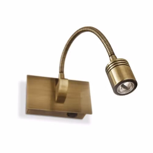Ideal Lux Dynamo AP1 Industrial Wall Light in Bronze
