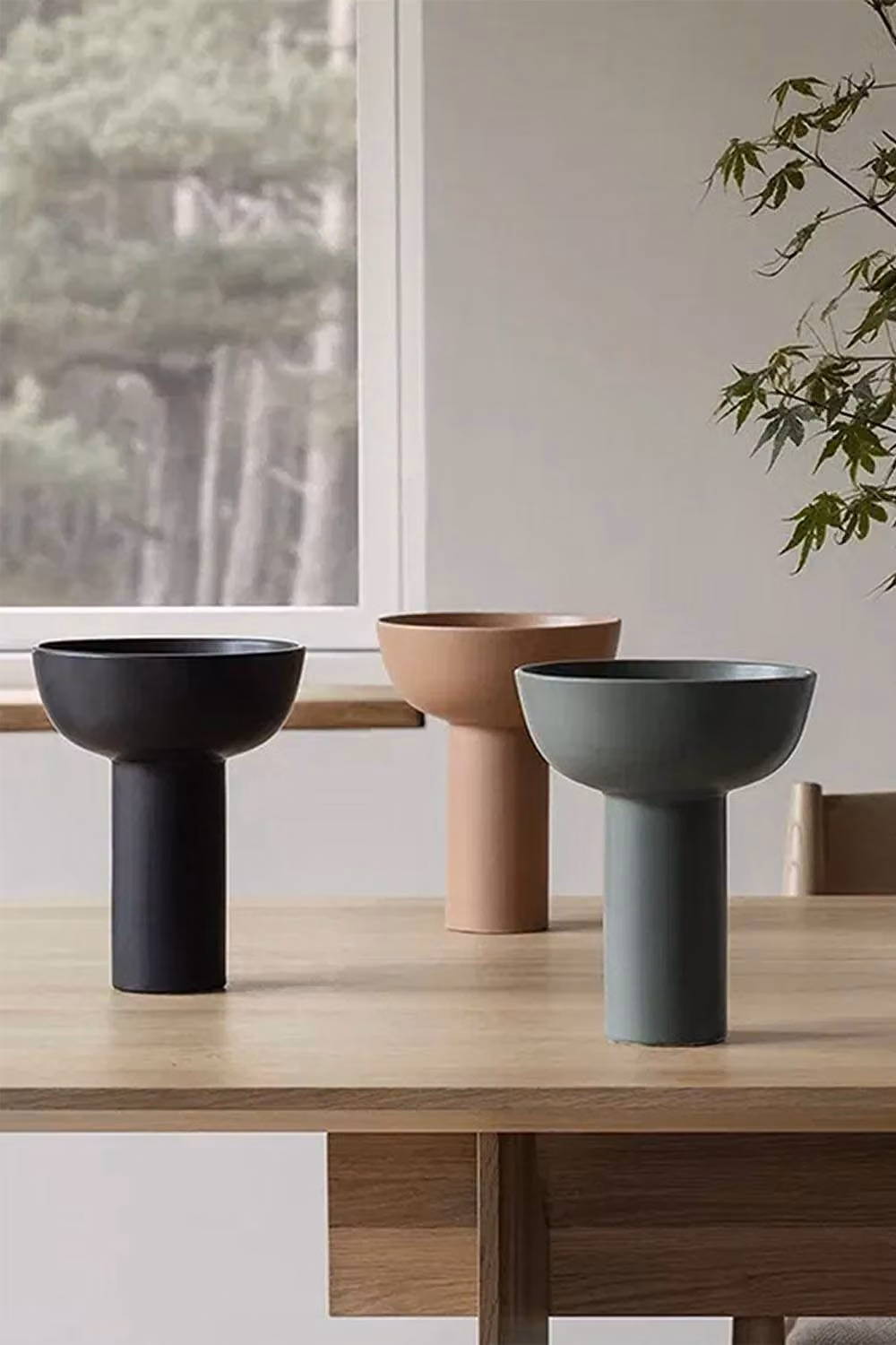 Blomus Miyabi Stoneware Vase L in Brown – 2