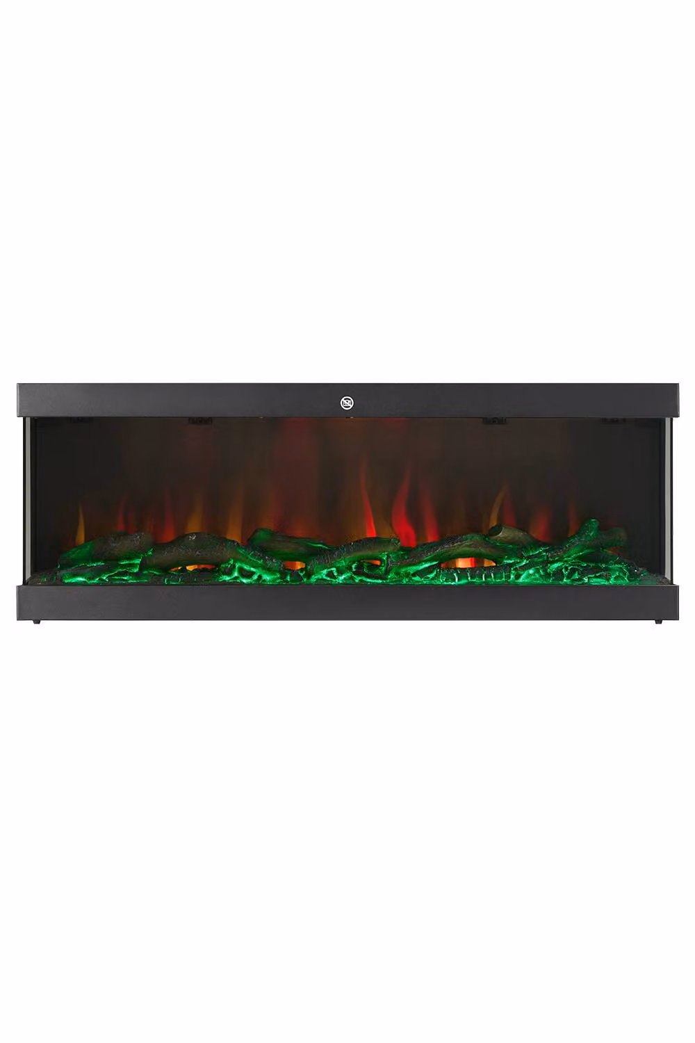 H&O Direct Black Electric Fireplace with Remote Control and App Control, Width: 142 cm – 3