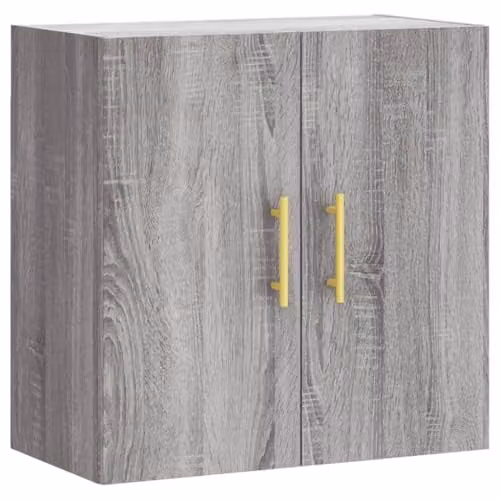 vidaXL Modern Wall Mounted Cabinet in Grey, W/D/H: 60 x 31 x 60 cm
