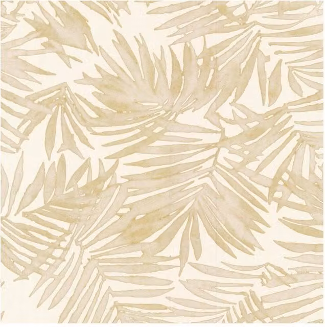 Boutique Amazonia Gold Botanical Floral Vinyl Wallpaper, Gold, Width: 52 cm