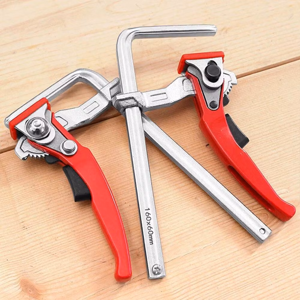 FLAVORA Red Quick Release Woodworking Lever Clamps, 2 Pack – 3