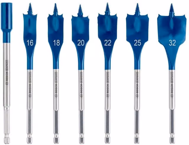 Bosch Expert Wood Drill Bit Set, 7 Pack, Blue – 1