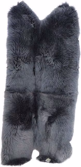 Fenland England Quad Australian Sheepskin Rug in Dark Grey