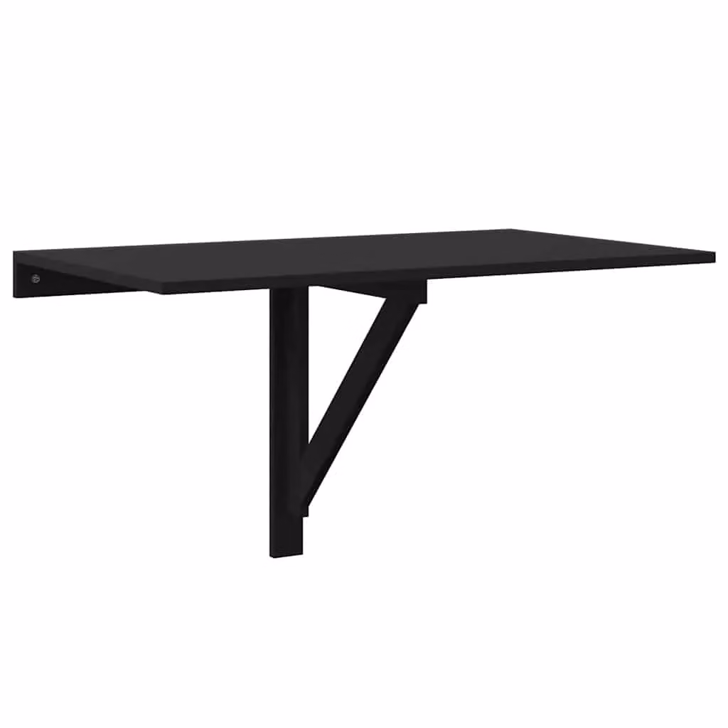Berkfield Home Black Folding Wall Mounted Writing Desk, W: 100 cm, D: 60 cm, H: 56 cm – 2