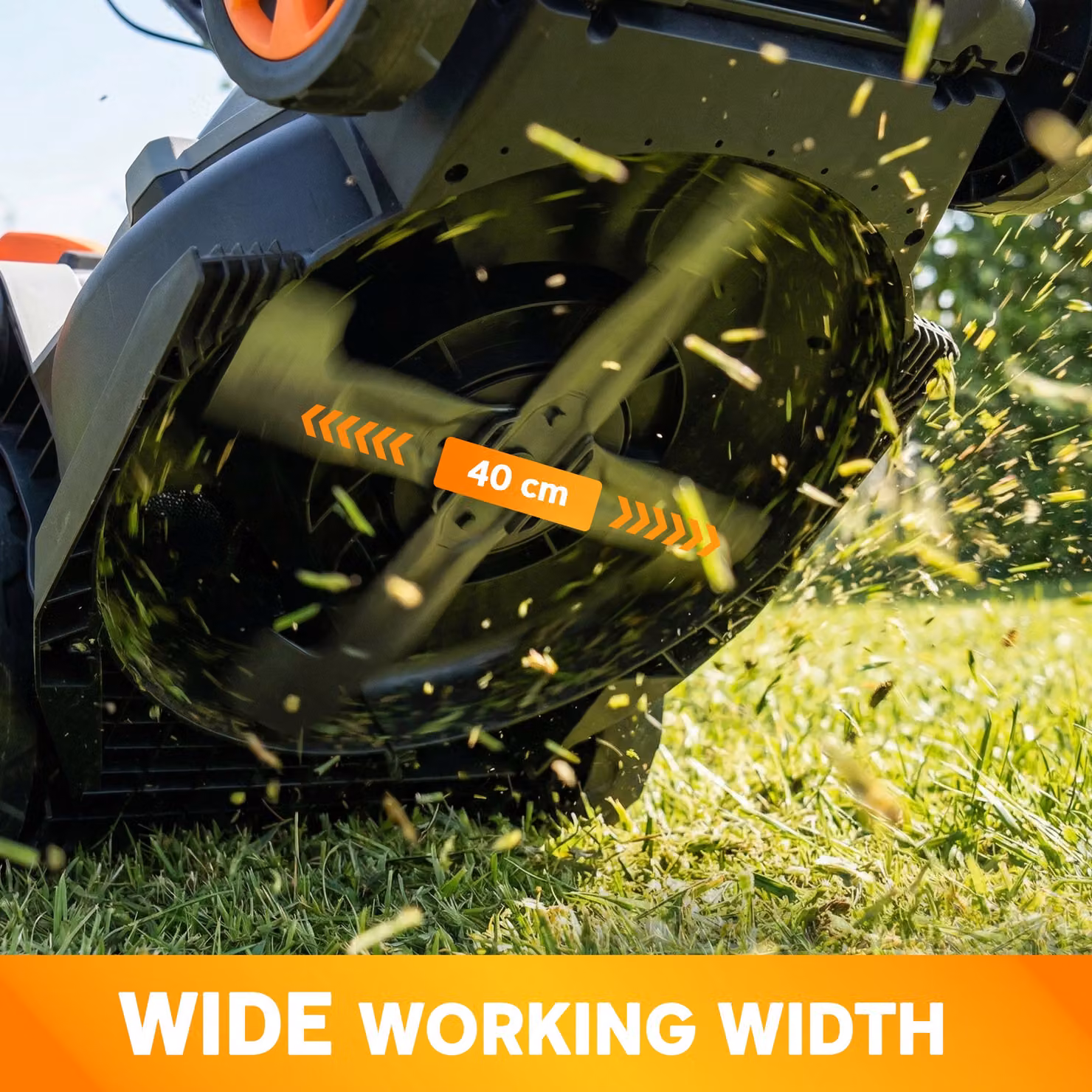 Outsunny 1800W Electric Lawnmower with 40cm Cutting Width, Mulching Kit and 50L Grass Collection Bag – 6