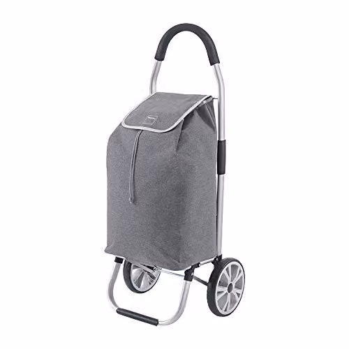 Metaltex Folding Shopping Trolley, Grey, 45 Litres – 1