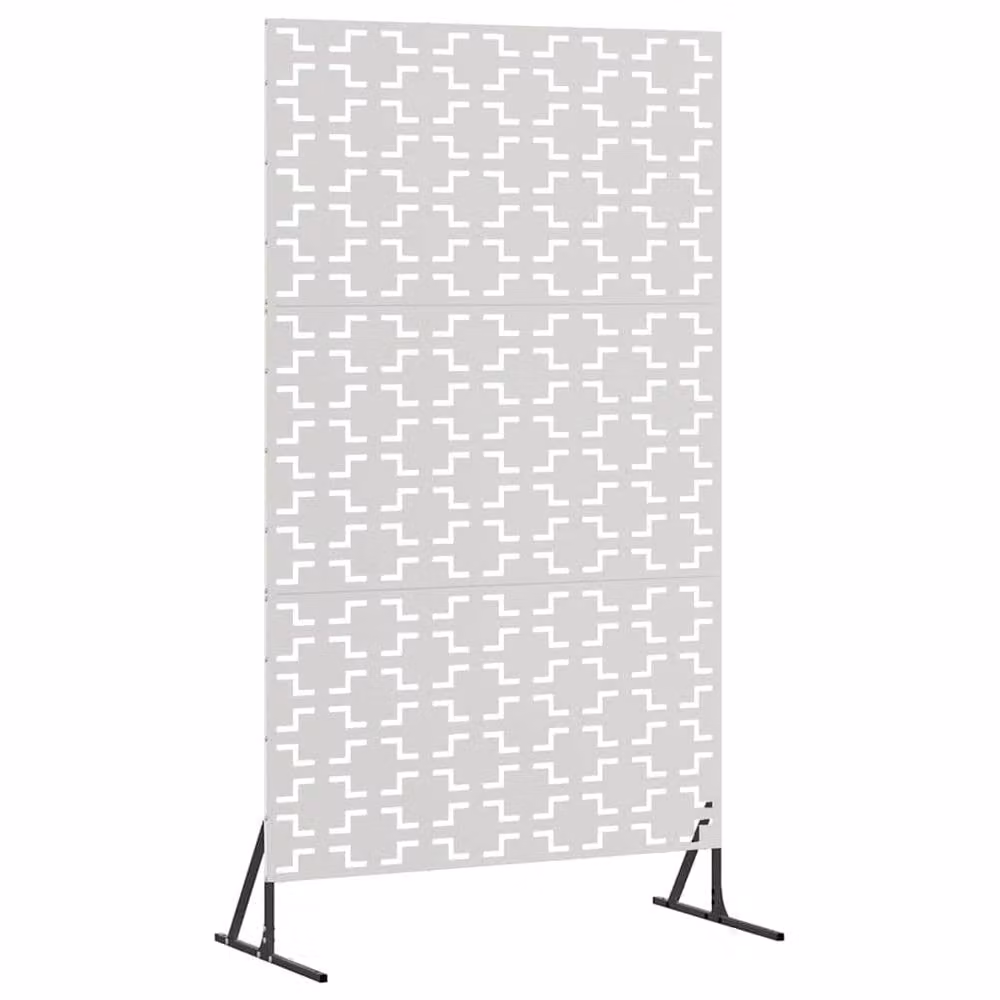 Berkfield Home Stainless Steel Privacy Screen in Silver, W/D/H: 100 x 50 x 180 cm – 3