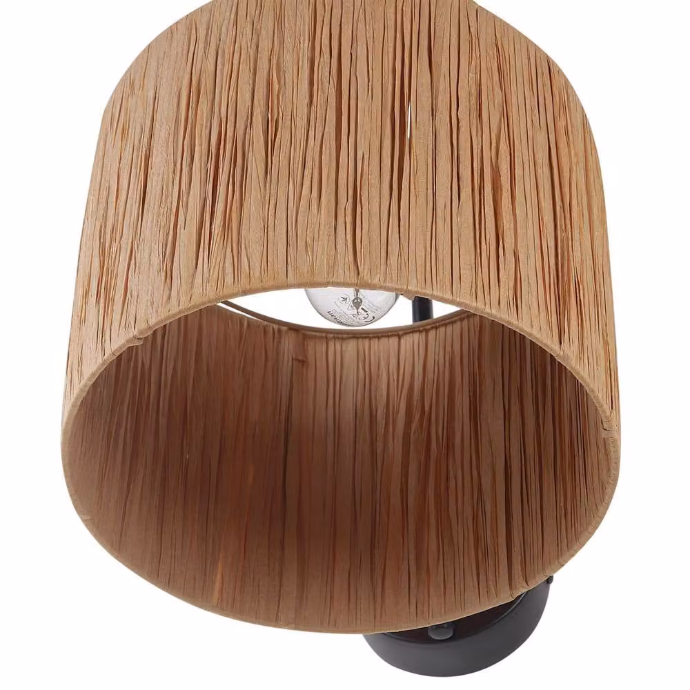 Wyld and Coco Boho Rattan Wall Lamps Set of 2 in Beige and Natural – 5