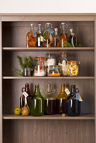 KitchenCraft Home Made Clip Top Glass Preserving Jar, 1 l Transparent Leakproof Storage Jar – 2