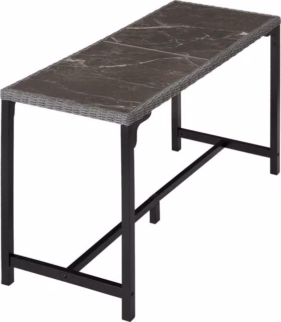 tectake Lovas Modern Garden Table in Grey