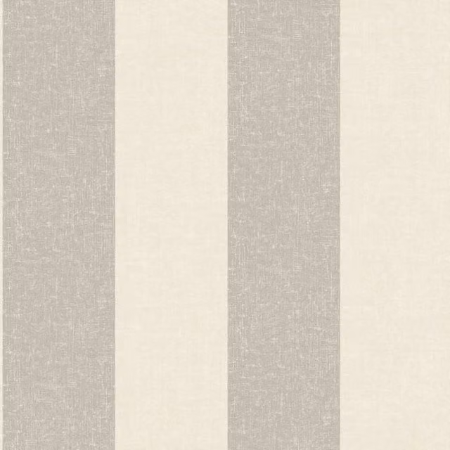 Grandeco Margritte Textured Wide Stripe Wallpaper in Beige and Taupe – 1