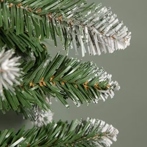Samuel ALEXANDER 2.7m Snowy Plain Green Christmas Garland with 200 Tips, Width: 25 cm – 2