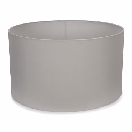 MiniSun Modern Grey Fabric Drum Light Shade, Width: 45 cm – 1