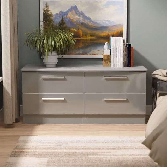 Ready Assembled 2 U Windsor 4 Drawer Bed Box in Dark Grey – 1