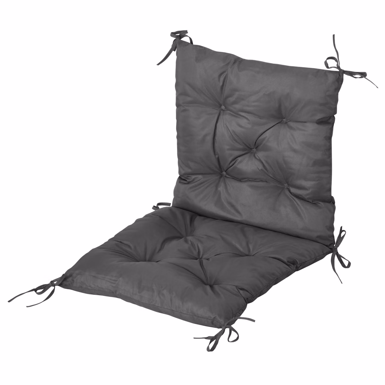 Outsunny Set of 2 Grey Water-Repellent Outdoor Seat Cushions, W/D/H: 50 x 98 x 8 cm – 8