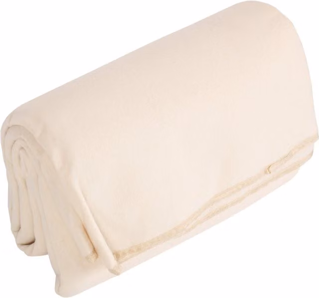 Red Hamper Waterproof Fleece Picnic Rug in Beige and Orange
