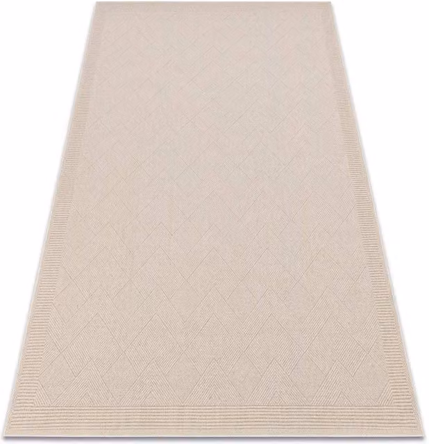 RugsX Villa Beige Wool Flat Weave Rectangular Rug W: 300 cm, D: 200 cm – 1